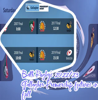 Premiership rugby fixtures